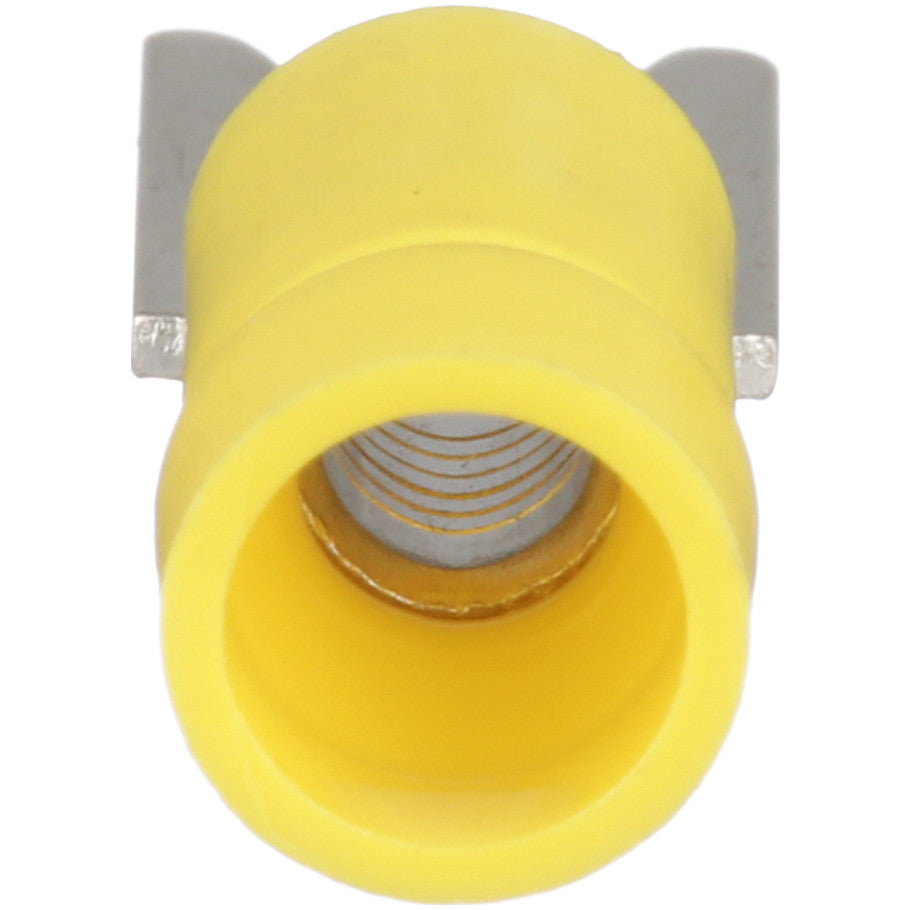 Fork Terminals, Tin-Plated, Vinyl, Copper, Yellow