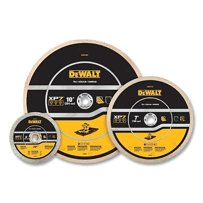 XP7 Tile Diamond Blade, 4 in dia, 0.625 in Arbor, 15200 RPM