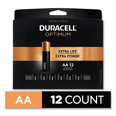 Optimum Alkaline Battery, AA, 12/PK