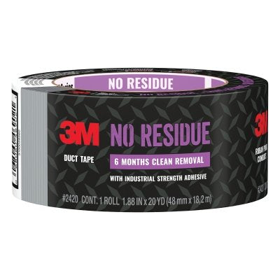 3M 068060-46902 No Residue Duct Tape 2420, 1.88 in W x 20 yd L