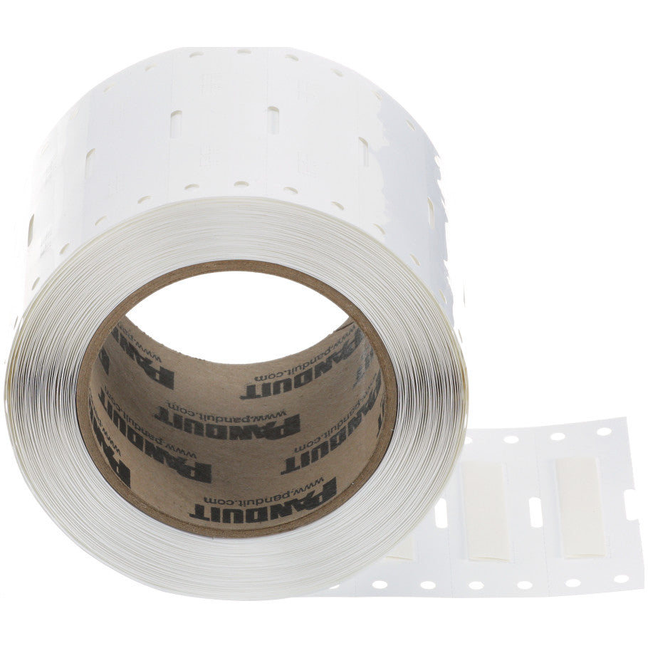 Heat Shrink Labels, White, White, 1.65 in. L x 1 in. W