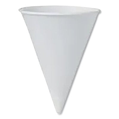 Paper Cone Water Cup, 4 oz, White