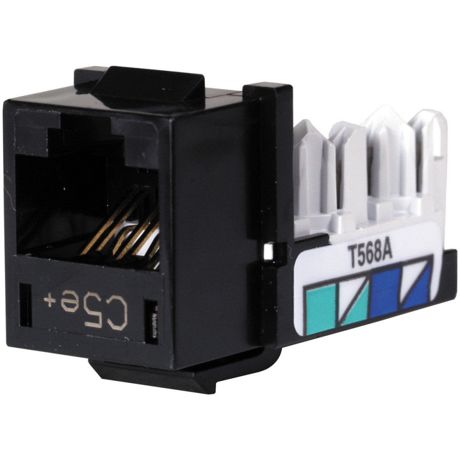 Xcelerator Cat 5e Keystone Jack, Black