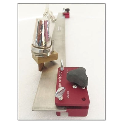 Magnetic Torch Guide, 24 in L, Stainless Steel, Heat Resistant, 1 Magnetic Block
