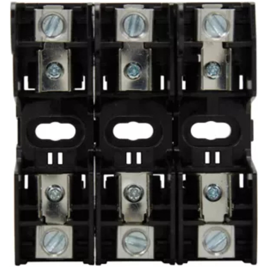 Fuse Blocks and Fuse Holders, Class R, DIN Rail, Panel, 3-Pole, 30 A, 250 V, Box Lug