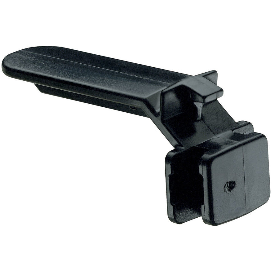 Wire Duct Fitting, Wire Retainer, ABS, 6 ft L x 2.29 in H, Black