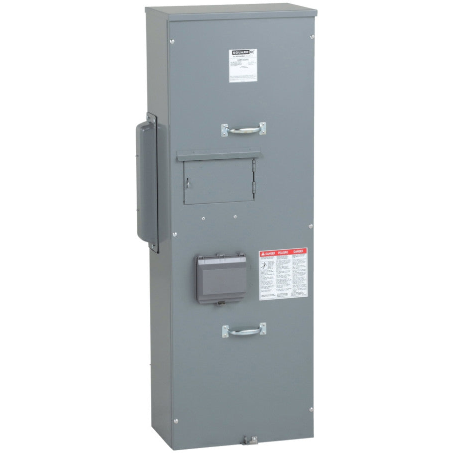 Main fusible (Class T) switch unit, EZ Meter-Pak, 400A, 120/240VAC, 1ph/3W, 400A bus, OH/UG, Type 3R