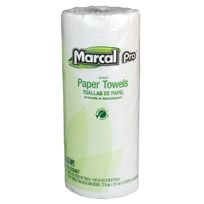 100% Recycled Roll Towel, White, 11 in x 8 in, 85 Sheets/Roll, 2-Ply, 30 RL/CA