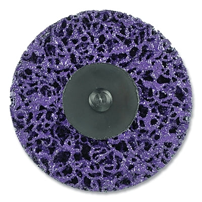 Tiger Strip Disc, 3 in dia, Type R, X-Coarse, 13500 RPM, Silicon Carbide, Purple