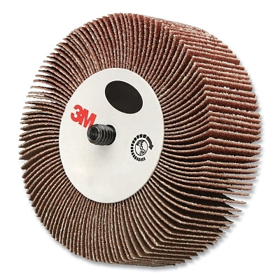 3M 051144-14607 Flap Wheel 244D, 3 in dia, 60 Grit, 20000 RPM