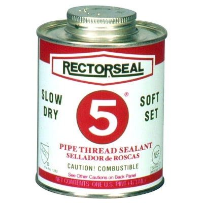 No. 5 Pipe Thread Sealant, 1 qt Can, Yellow