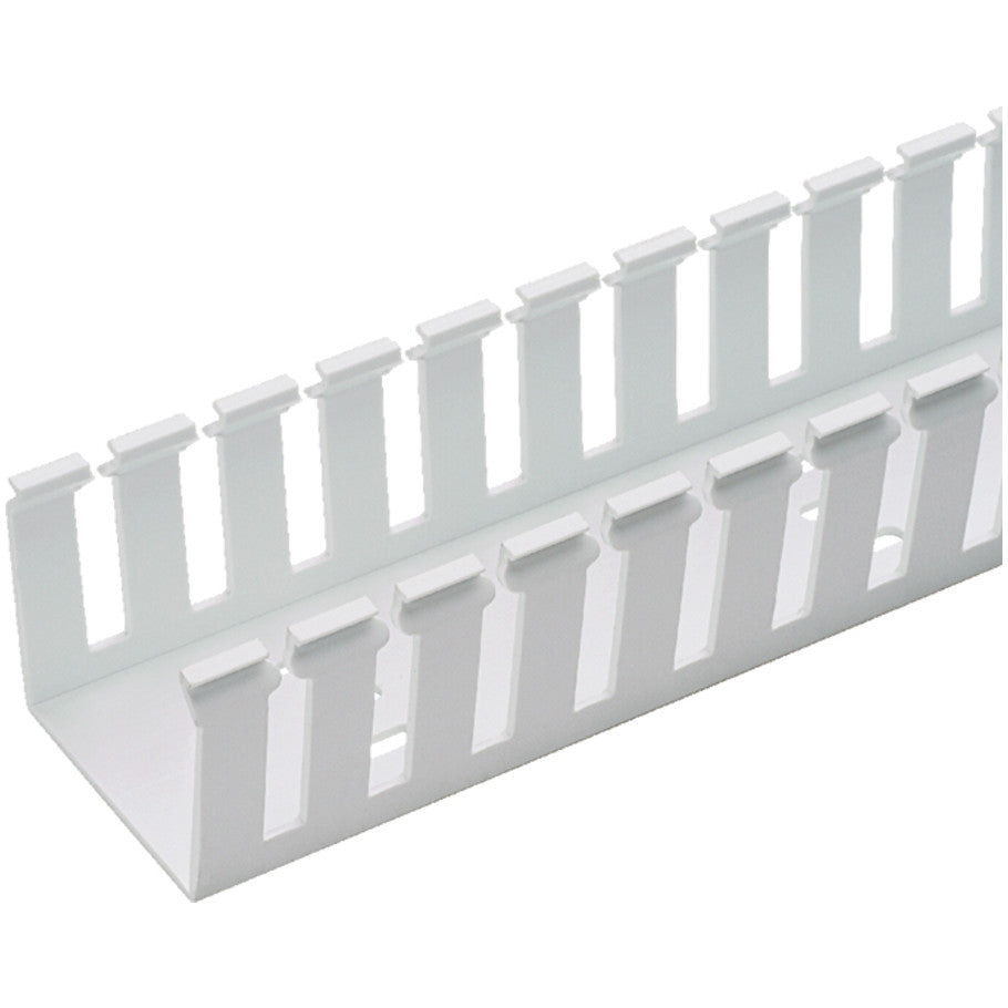 Type G Wide Slot Wiring Duct, White, 6 ft., 1.5 in. W