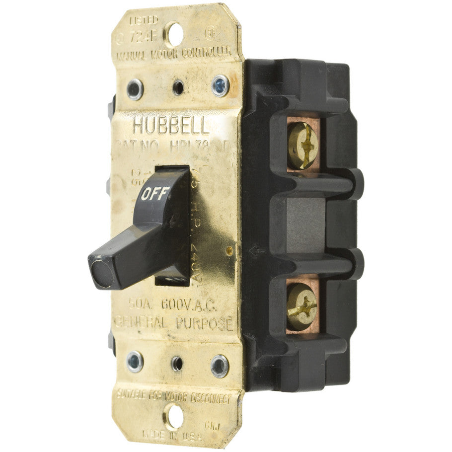 Disconnect Switch, Stainless Steel, 50A, 600V ac, 2-Pole, 3.78 H x 2.25 W