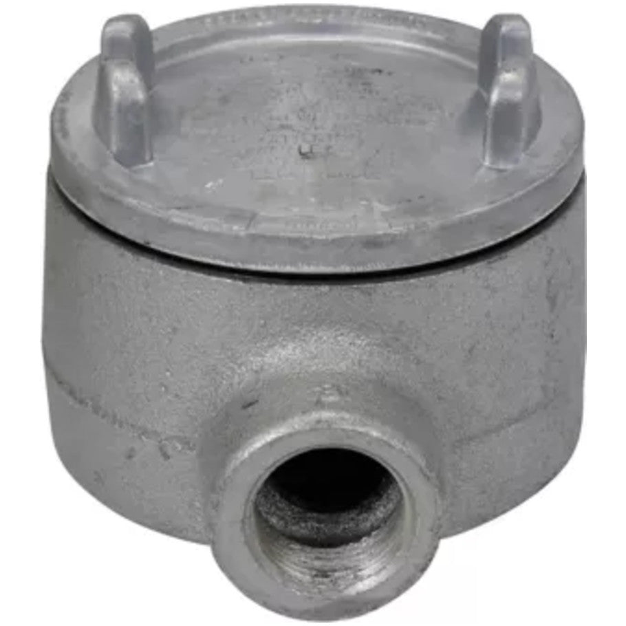 Condulet Iron Alloy Explosion-Proof GUA Series B Style Conduit Outlet Box With Cover, 1 in.