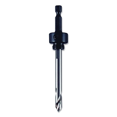 Hole Saw Arbor, 1/4 in Hex, 1/4 in Arbor dia, 1/2 in-20 Thread, Standard Pilot Arbor