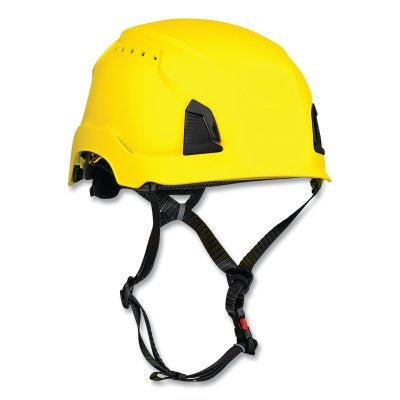 Traverse Industrial Climbing Helmet, HDPE, Vented, Yellow