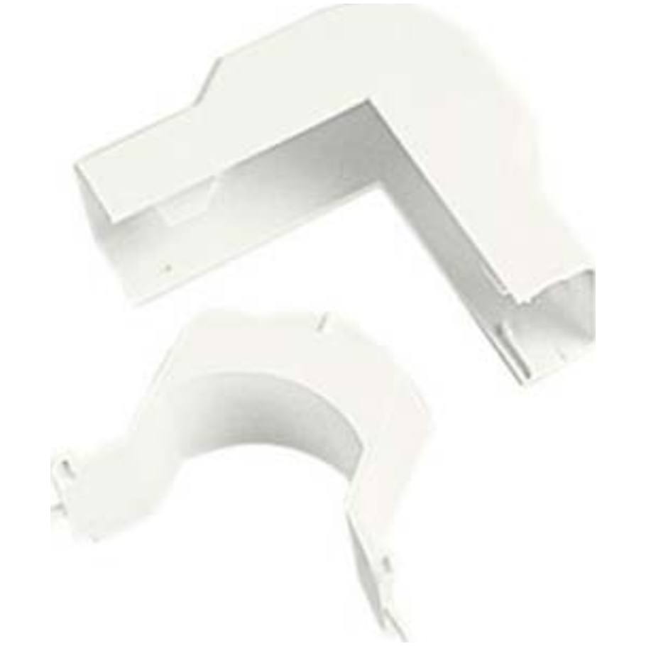 Surface Raceway, LDPH3 Power Rated Outside Corner, Off-White