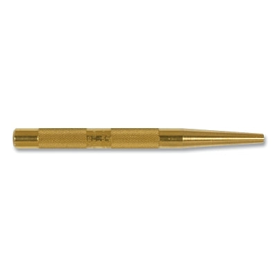Solid Punch, 6 in L, 1/4 in Tip, Brass
