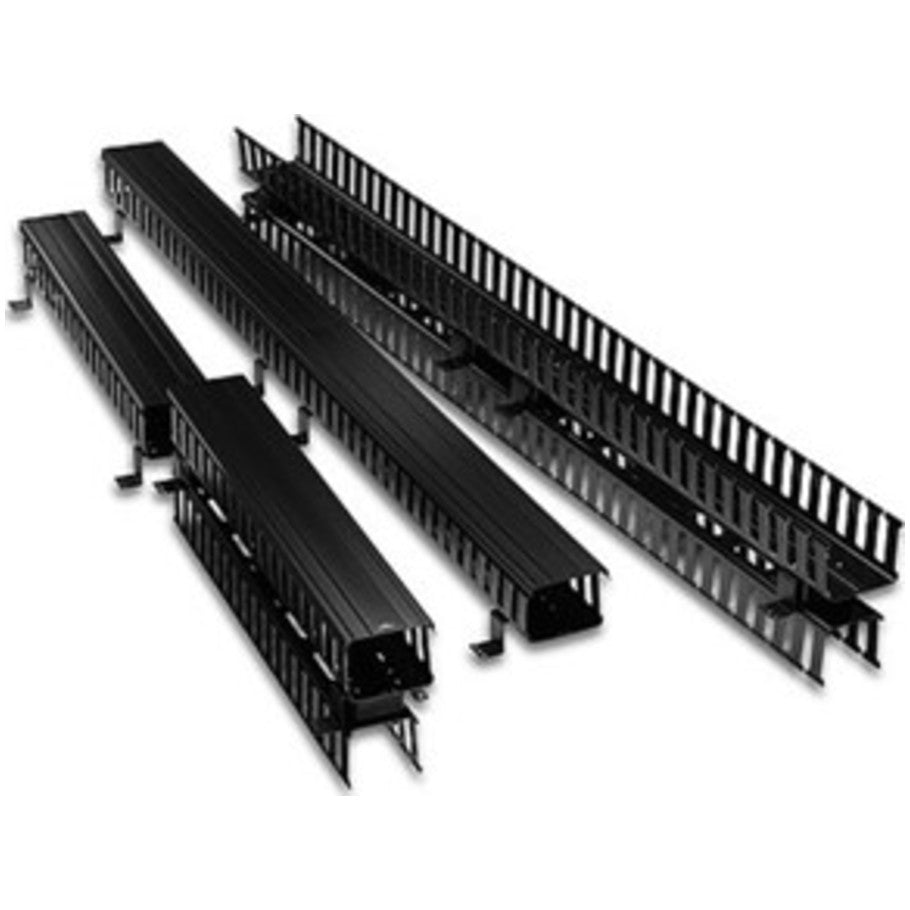 Versi-Duct Slotted Cable Manager, Vertical, Front and Rear, 80 H x 5 W x 4 in. D