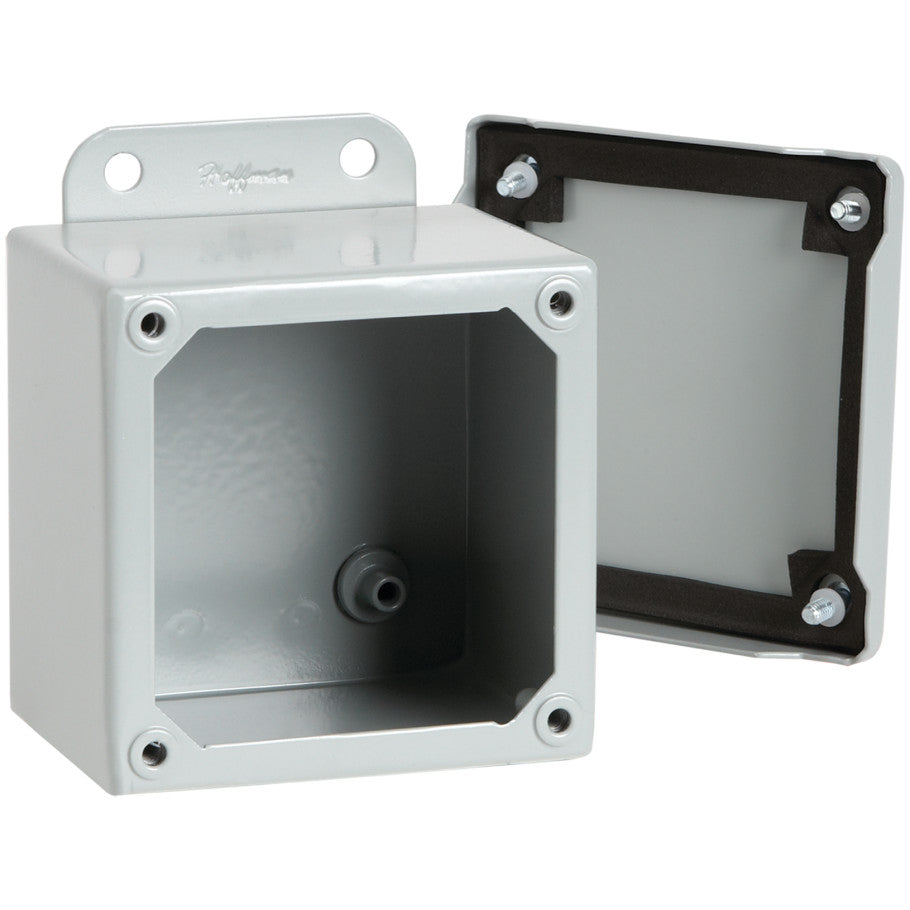 Type 12 Junction Box, Steel, Screw Cover, 8 x 6 x 3.5 in.