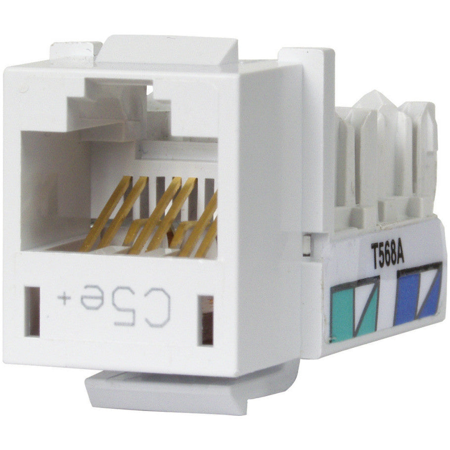 Xcelerator Cat 5e Keystone Jack, White