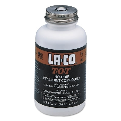 T-O-T Pipe Thread Compound, 8 oz, Brush In Cap, Gray
