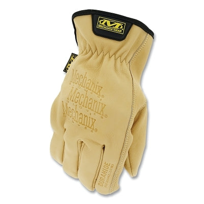 DuraHide Cow Driver Gloves, X-Large, Unlined, Men's, Brown