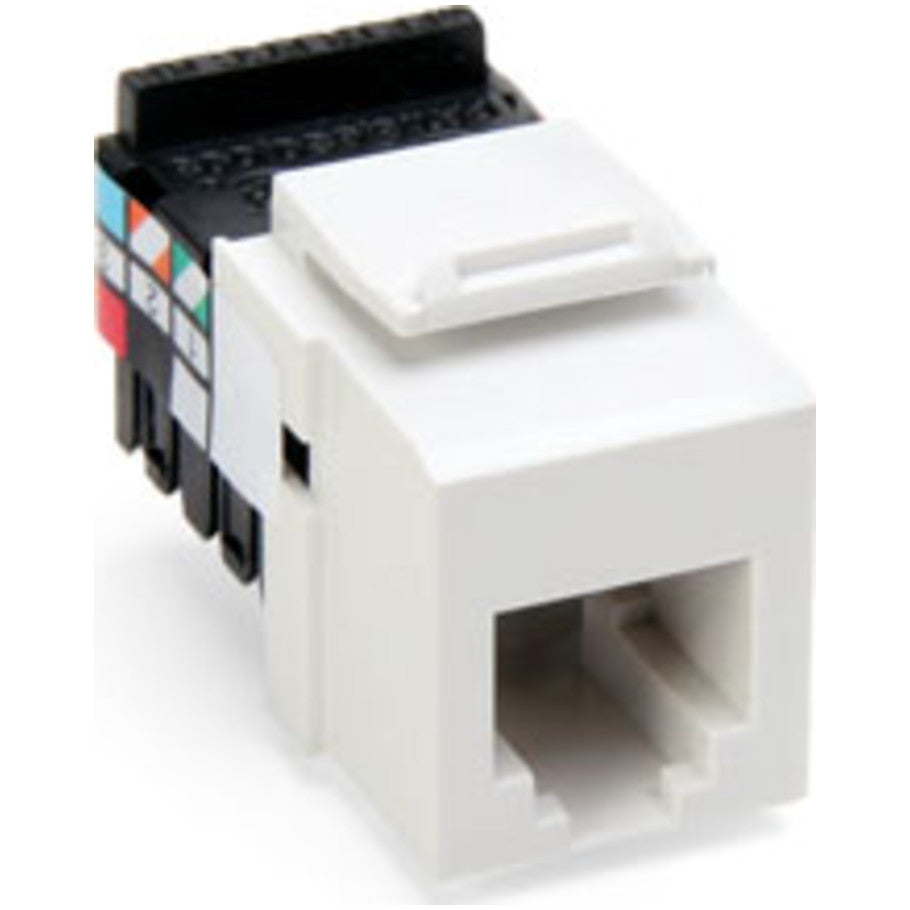 Voice Grade QUICKPORT Jack, 6P6C, White
