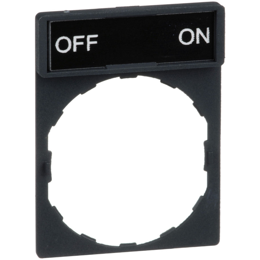 Standard 30 x 40mm Legend Holders with OFF-ON Legend