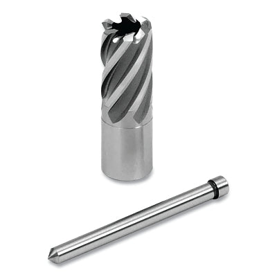 Cyclone HSS Premium Grade Annular Cutter, 1/2 in dia x 1 in Depth, 3/4 in Weldon Shank, Includes Pilot Pin