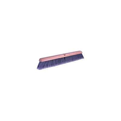 Flagged Silver Polystyrene Fine Sweep Brush, 24 in Hardwood Block, 3 in Trim L