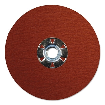 Tiger Ceramic Resin Fiber Disc, 5 in dia, 5/8 in-11 UNC Arbor, 60 Grit