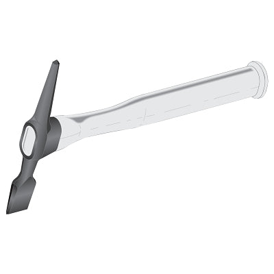 Chipping Hammer, 12 in OAL, 16 oz Head, Chisel and Pick, Thermoplastic Handle