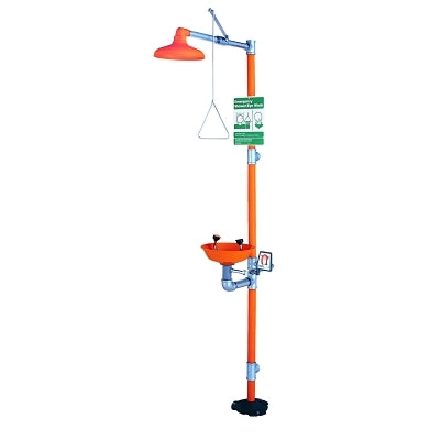 Eye Wash & Shower Station, 11-3/4 in Bowl dia