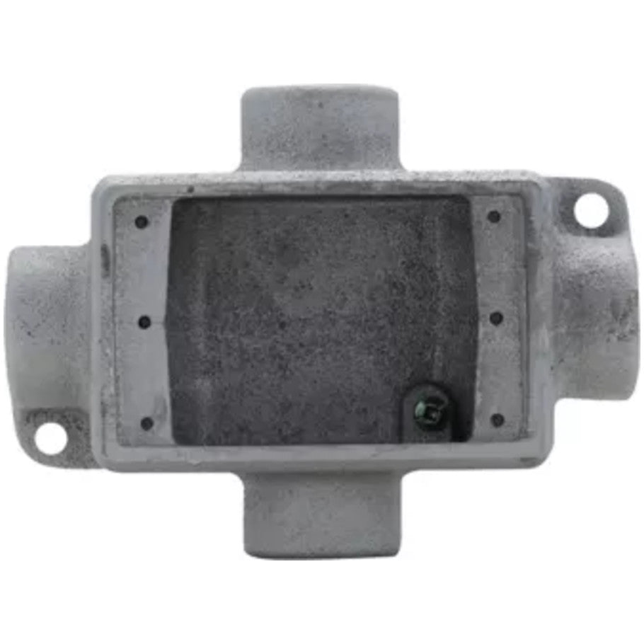 Condulet FD Box, Feraloy Iron Alloy, 1-Gang, 2-1/2 in. Deep, (4) Each End/Each Side 1 in. Hubs
