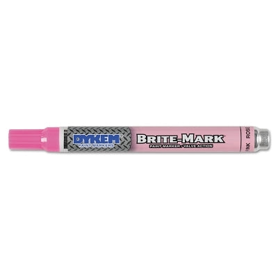 BRITE-MARK Medium Permanent Paint Marker, Valve Action, Pink