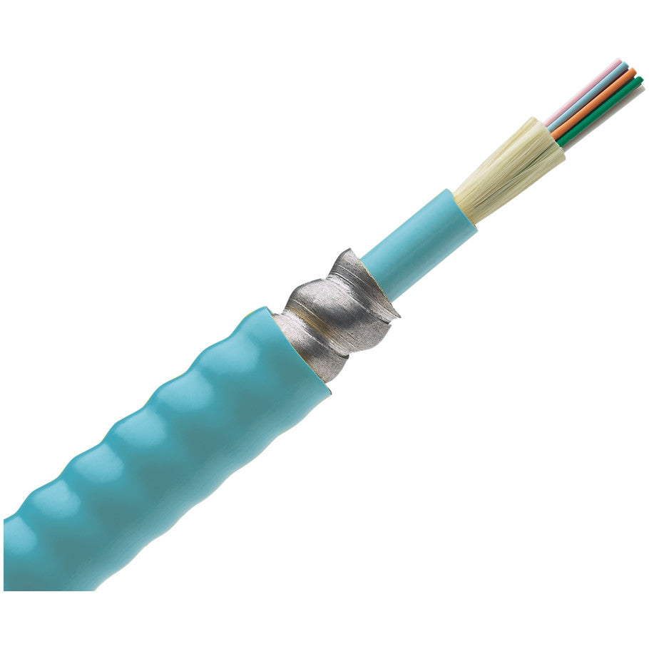 FOPPZ06Y - Fiber Optic Cable, Aqua, Multimode (OM4), 6 Fiber