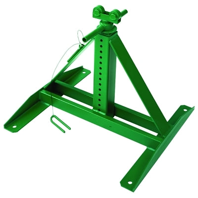 Reel Jack Stand, 13 in to 27 in H, 2500 lb Capacity, 28 in to 56 in dia Reel, Steel