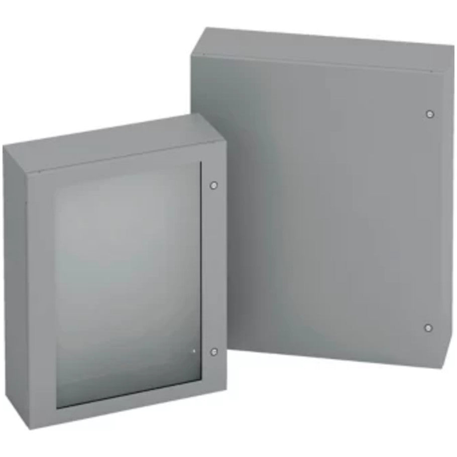 Type 4/12 Enclosure, Steel, Single Door, 20 x 20 x 8 in.