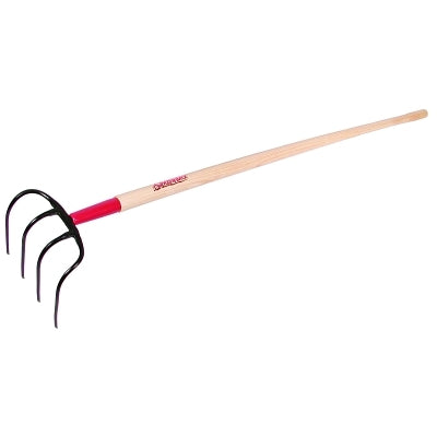 Manure Fork, 4-Tine, Curved, 60 in Handle