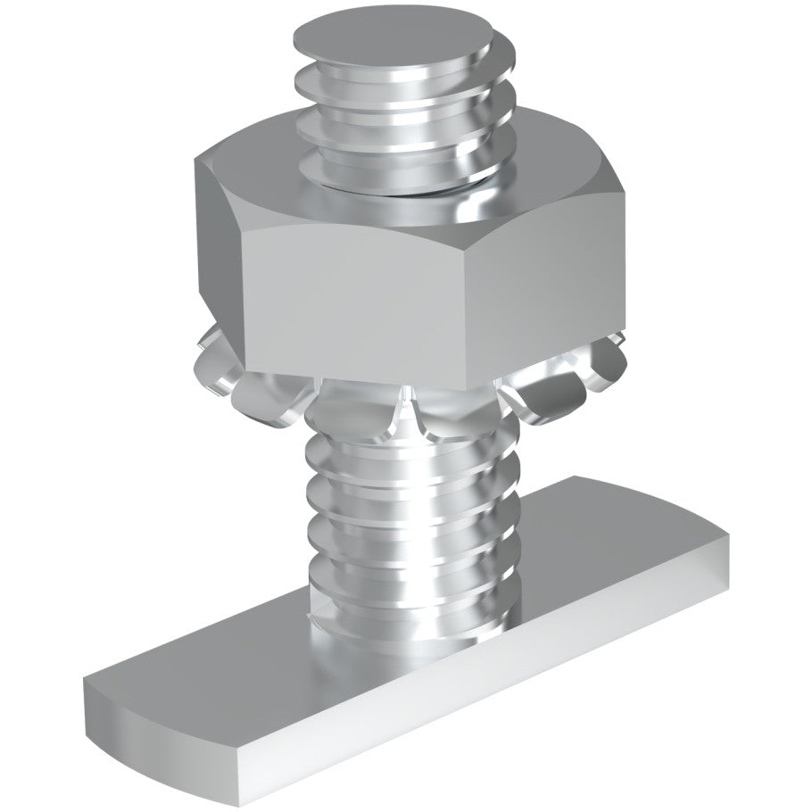 Fiber Raceway Fitting, Fiberrunner T-Bolt, 12 x 4 in, Steel, 0.84 x 0.26 x 0.77 in, 0.84 in L, 0.26 in. W, Black, 0.77 in. H