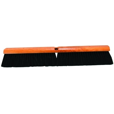 No. 9X Line Floor Brush, 24 in, 3 in Trim L, Black Tampico, Polystyrene, Hosehair