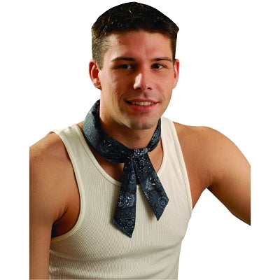 MiraCool Neck Bandana, 1-11/16 in W x 34.75 in L, Cowboy Blue
