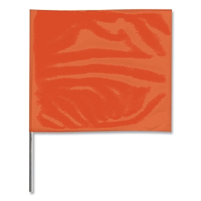 Stake Flag, 4 in x 5 in, 21 in H, Orange