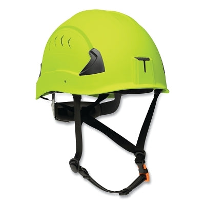 CH-2-400V Climbing Style Vented Hard Hat, 6-Point Rapid Dial, HiVis Green