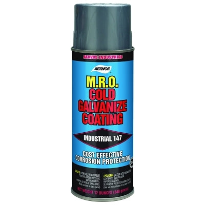 MRO Cold Galvanize, 13.6 oz, Aerosol Can, Metallic Primer