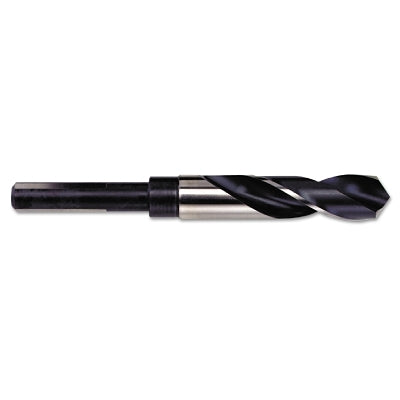 Silver and Deming High Speed Steel Fractional 1/2 in Reduced Shank Drill Bit, 21/32 in