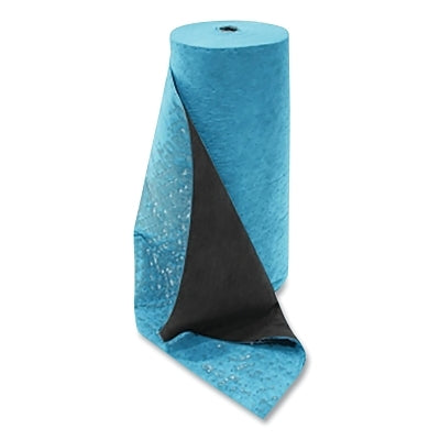 Absorbent Railroad Mat, 80 ft L x 58 in W, Oil Only, 96 gal Absorbtion, Blue