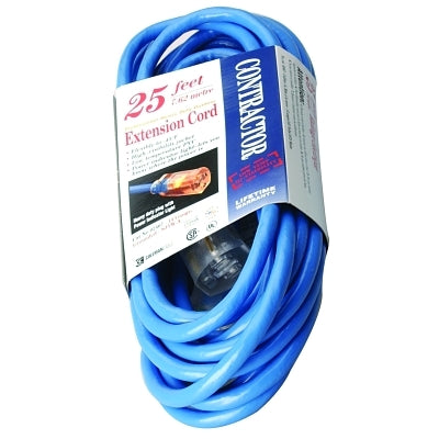 Vinyl Extension Cord, 25 ft, 1 Outlet