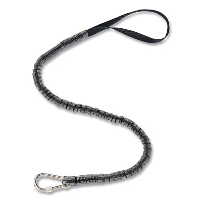 Retractable Tool Tether, Carabiner/Loop, 0.8 in W x 35.4 in Retracted L x 47.2 in Extended L, 10 lb Capacity